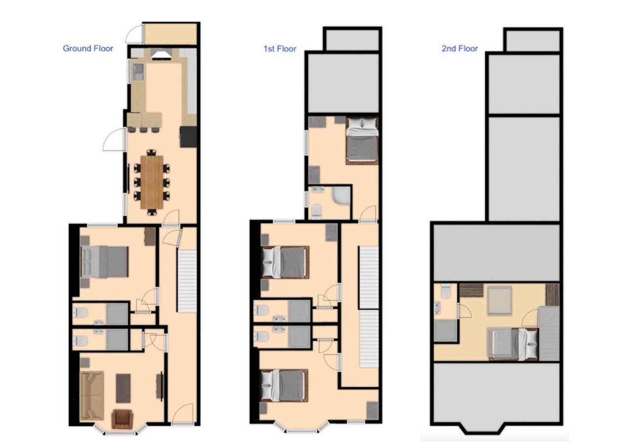 Ferienhaus 5 Bedroom Townhouse Perfectly Located 2 Mins Walk From The Train Station Chester